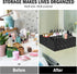 Woven Storage Baskets, Set of 6 Cube Container Baskets for Clothes, Shelves, Closet, Black
