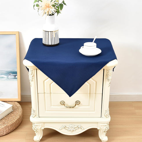 Wolkemer 2 Pack Small Square Tablecloth 24 x 24 Inch Washable Fabric