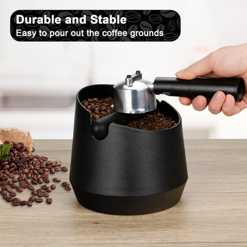 Espresso Knock Box, 5.8 Inch Coffee Knock Box with Removable Knock Bar, Shock-absorbent for Easy Coffee Ground Disposal