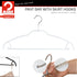 Mawa by Reston Lloyd Silhouette Ultra-Thin Series Non-Slip Space Saving Shirt Hanger with Pant Bar & Skirt Hooks, Pack