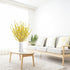 Artificial Forsythia Flowers, 6Pcs 39.4 Inch Silk Forsythia Branches for Flower Arrangement, Wedding Decoration