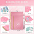 Recipe Book to Write Your Own Recipes, Blank Notebook with Tabs, 120 Pages Organizer, 8.5 x 5.5", Pink