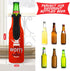 8 Summer Piece Beer Bottle Insulator Sleeve with Zipper Neoprene Insulated Jackets Keep Warm and Cold Beer Bottle