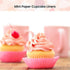 NUOMI 1 Inch Super Mini Cupcake Papers, 1000 Pack Muffin Lining Wrappers, Pink