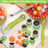 14 Pack Melon Baller Scoop Set, 4 in 1 Stainless Steel Fruit Tool Set for Fruit Slicer, Vegetable Cutter
