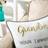 FAVDEC 18 Inches 18 Inches Embroidered Grandma Definition Decorative Throw Pillow Cover, Gift to Grandma x Cover Only