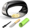 Vantic Garlic Press Rocker - Stainless Steel Garlic Crusher, Mincer & Chopper with Peeler & Scraper