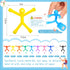 50 10 Jerify Pcs Refrigerator Magnets Colorful Magnetic Men Fidget Toys Humanoid Mini Flexible Cute Toys