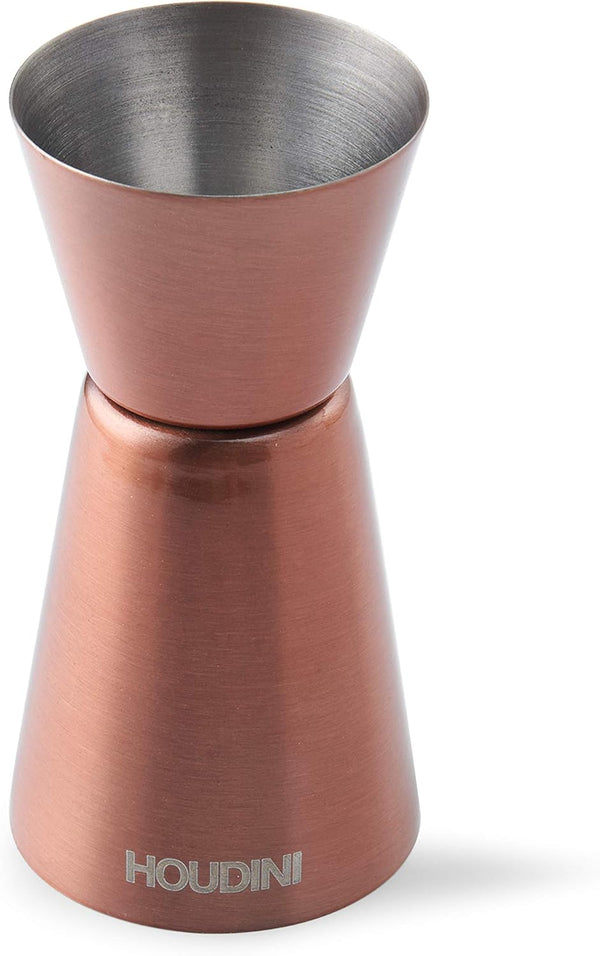 Houdini Copper Double Jigger for Accurate Measuring in Cocktails and Drinks