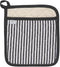 Now Designs by Danica Superior Potholder, Narrow Stripe Black