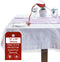LAMINET Heavy-Duty Deluxe Crystal Clear Vinyl Tablecloth Protector - 70" x 90" Oblong