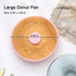 Big Size Silicone Donuts Pan, Non-stick Cake Baking Molds for Bagel and Doughnut (8 Inch Pink)
