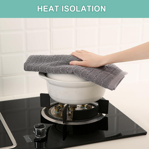 SALAS 390 16 26, 3 Packs, Kitchen Dish Towels, Bulk Cotton Kitchen Hand Towels, GMS Plaid Dish Cloths Rags for Drying