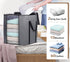 SLEEPING LAMB 120L Extra Large Grey Blanket Storage Bags, Breathable Containers for King Comforter, 2 Packs.