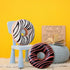 HYSEAS Round Throw Pillow, 14 Inch Chocolate Pink Donut, 3D Digital Print Decorative Soft Plush Pillow