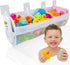 Comfylife Large Bath Toy Organizer 3 Compartment Bath Toy Holder for Bathtub
