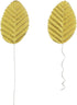IVYRISE Silk Leaf 200PCS Golden Artificial Leaves for DIY Wedding Party Decor, Corsage Boutonniere Accessory