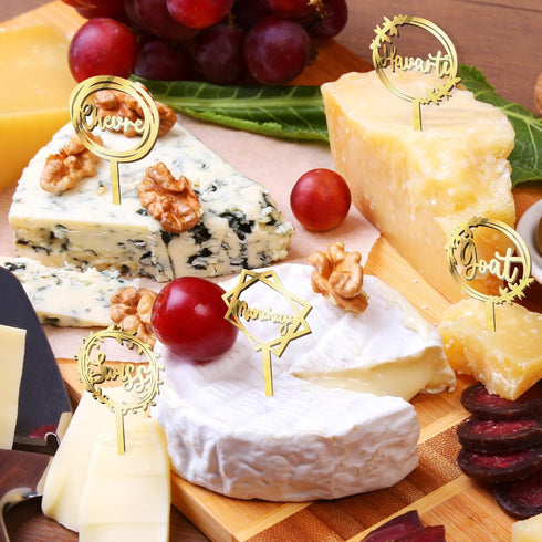 10 Packs Cheese Labels Markers for Charcuterie Board, Food Picks for Party Dinner