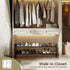 Vellzeyce Closet,Wide 2 Shoe Rack,Long Shoe Organizer for Shoe Storage for Entryway, Tier Sturdy Metal Free Standing