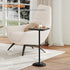 BB171BZ01 HOOBRO Small Side Table, Square Drink Table, Coffee Martini Table with Pedestal, Accent Nightstand for Small