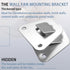 2-Set Heavy Duty Wall Fan Mounting Bracket, Solid Steel Fan Wall Mount with Fastening Screws