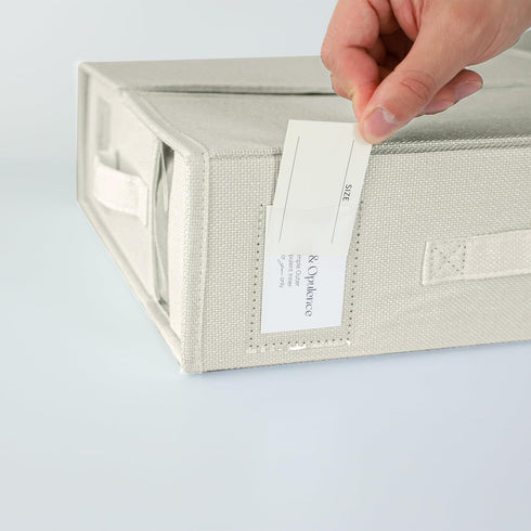 Simple&Opulence 2 Pack Bed Sheet Organizers (Queen & King Size), Foldable Storage Box for Linen Closet