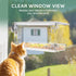 Window Bird Feeder for Outdoors, Clear Bird Feeders Mounted with Strong Suction Cups for Wild Bird Watching in Garden
