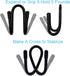 YYST Chain Link Fence Hangers for Link Fence, Chain Fence -to Hold Poles,Brushes,Leaf Rakes,etc Up to 2 Pound - No Pool Accessories (4) by YYST