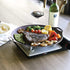TECHEF 14-Inch Nonstick Round Griddle Grill Pan for Korean BBQ/Teppanyaki, Induction Ready, Purple