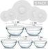 Silicone Bowl Lids, Set of 5 Reusable Suction Seal Covers for Bowls, Pots, Cups, Food Safe