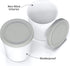 BALCI Premium Ice Cream Containers (2 Pack - 1 Quart Each), Freezer Storage Tubs with Lids for Ice Cream, Sorbet,