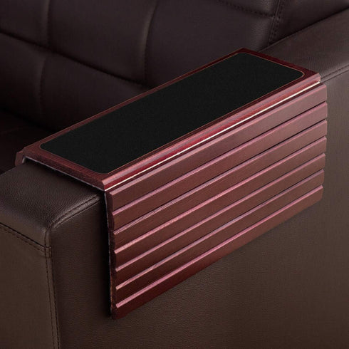 GEHE Couch Arm Tray Table, Flexible/Foldable Sofa Armrest Tray, Couch Armrest Table Cup Holder Great for Drinks Snacks