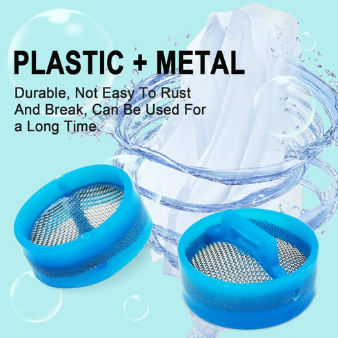 4pcs Washer Water Inlet Valve Filter Screens, Compatible with Most Automatic Washing Machines (Blue)