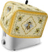 Summer Bee 4 Slice Toaster Cover, Large Kitchen Appliance Dust Protection with Rustic Sunflower Design