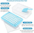 ARTLEO Ice Cube Tray with Lid and Bin for Freezer, 55 Trapezium Easy Release Ice Cube Tray with Cover, Storage