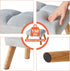 15.74" D11.81" W10.62" UHBD032H YMYNY Footstool, Small Ottoman Stool Chair with Wooden Legs, Modern Padded Sofa Seat