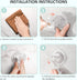 VIS'V Suction Cup Hooks, Small Heavy Duty Shower Suction Hooks, Removable and Reusable, Clear, 2 Pcs