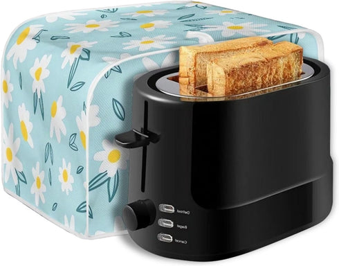 ZFRXIGN Light Blue Daisy Toaster Cover, 2 Slice Kitchen Small Appliance Covers, Machine Washable Dust Cover