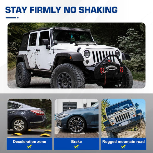 2 Pcs Magnetic Light Bar Mount - Powerful Magnet Mounting Brackets for Off-Road Driving Lamp