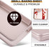 HONGBAKE Toaster Oven Pan, Nonstick Set of 2, Premium 1/8 Sheet Pan for Baking, Heavy Duty, Rose Gold