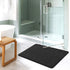 Flamingo P Memory Foam Bath Mat Rug, Extra Soft Absorbent Non-Slip Bathroom Rug, Machine Washable, 24x36 Inches, Black