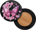 Peach Blossom Bar Stool Covers, Butterfly Print Round Stool Cushion Cover Bar Chair Covers Removable Washable Chair Covers for Dining Room Office Hotel Set of 2