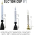 612 Vermont Window Candle Holders with Suction Cups, Fits Most Battery and Electric Window Candles