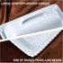 Countertop White Ceramic Butter Dish with Lid-Vintage Pearl Embossed Edge & Large Arc Handle-Keeps Butter Fresh on
