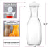 DilaBee Water Carafe with Lids, 50 Oz Plastic Juice Pitcher, 3 Pack, BPA-Free, Not Dishwasher Safe