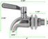 Estilo Stainless Steel Beverage Replacement Spout - 2 Pack Drink Spout for Tower Jug, Carafe, Dispenser