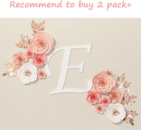 Paper Flowers Decorations for Wall, Large 3D Artificial Flower Wall Decor for Nursery, Bridal Shower
