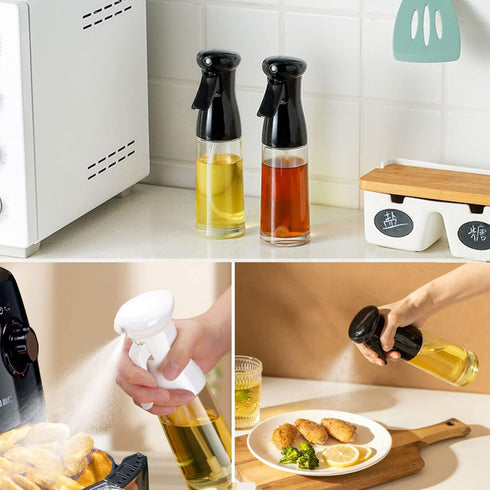 2 Pack MORDEN MS Oil Sprayer for Cooking, Oil Sprayer Mister Olive Oil Dispenser Bottle for Kitchen Air Fryer BBQ Salad
