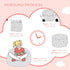 MAXYOYO Bean Bag Chair for Kids, Cloud Pattern Lazy Chair with High-Density Foam Filling, Stuffed Floor Sofa Couch