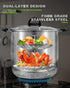 Vegetable Steamer Basket - 2 Layer Large Capacity Food Steamer for Cooking, Stainless Steel Folding Expandable